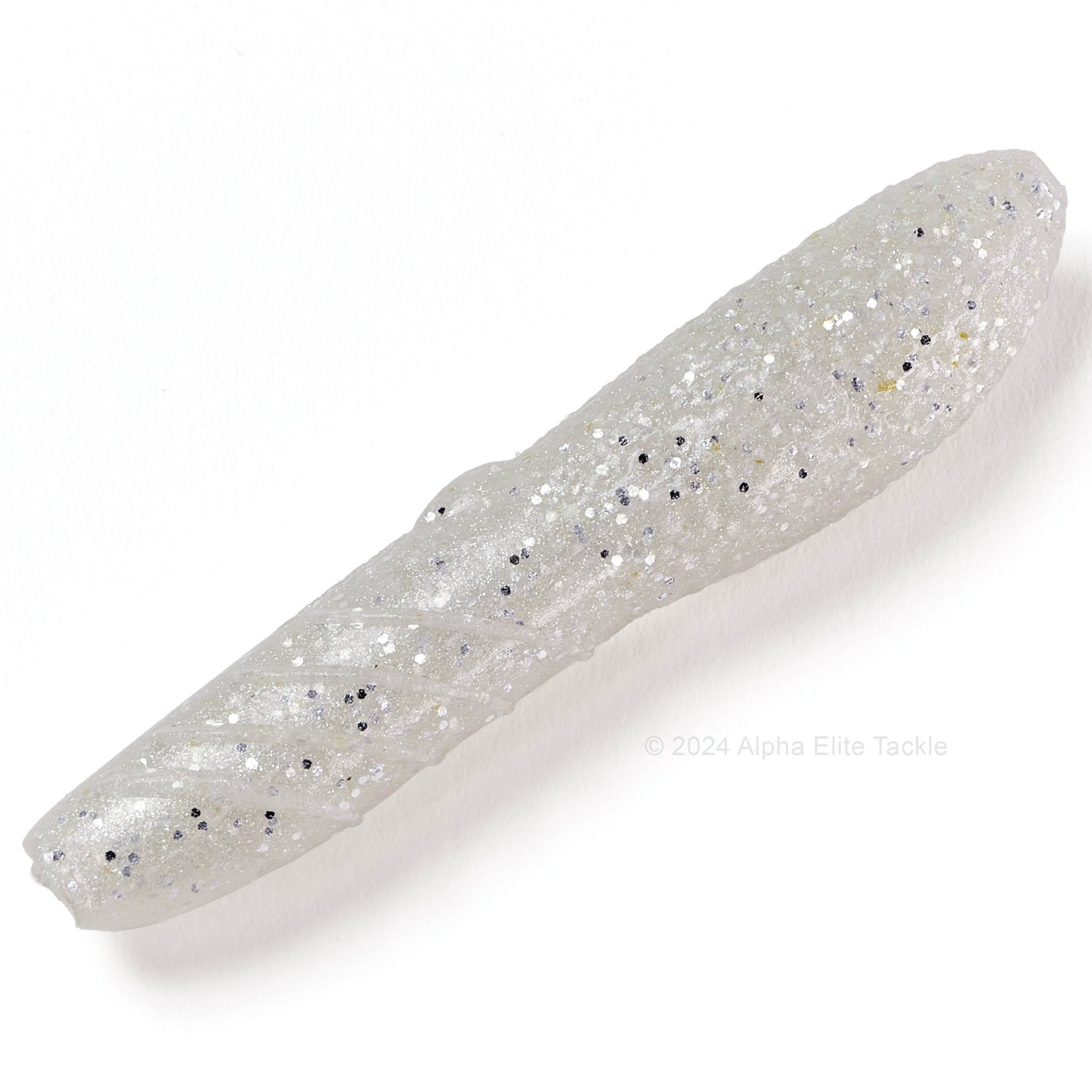 Close up of the Deps Cover Scat in the color Pearl White Silver Flake on a white background