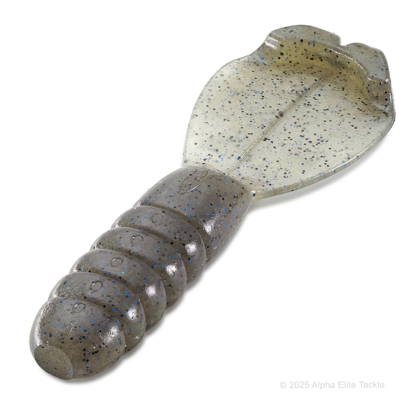 Deps Lil Rabbit Craw soft plastic bait in the color Light Watermelon Blue on a white background