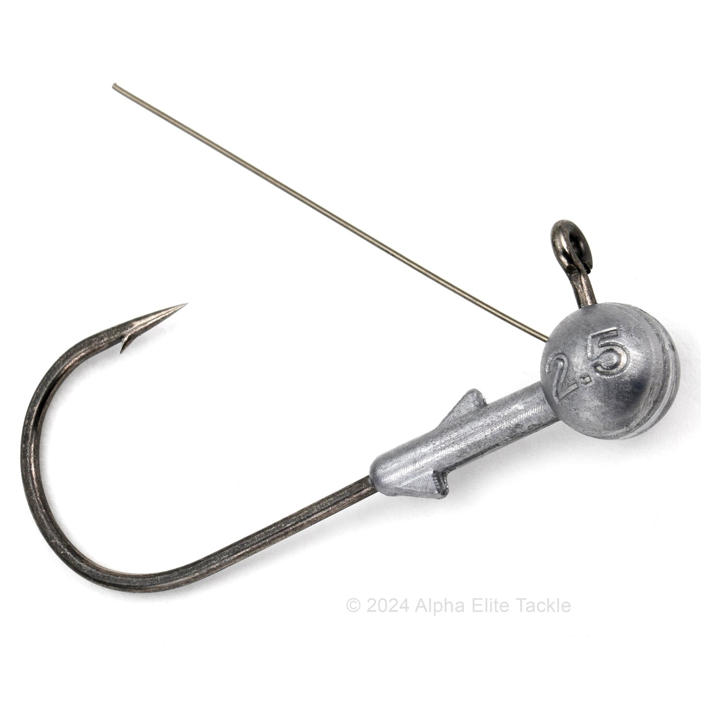 Close up of one Deps Midst Jig Heads on a white background