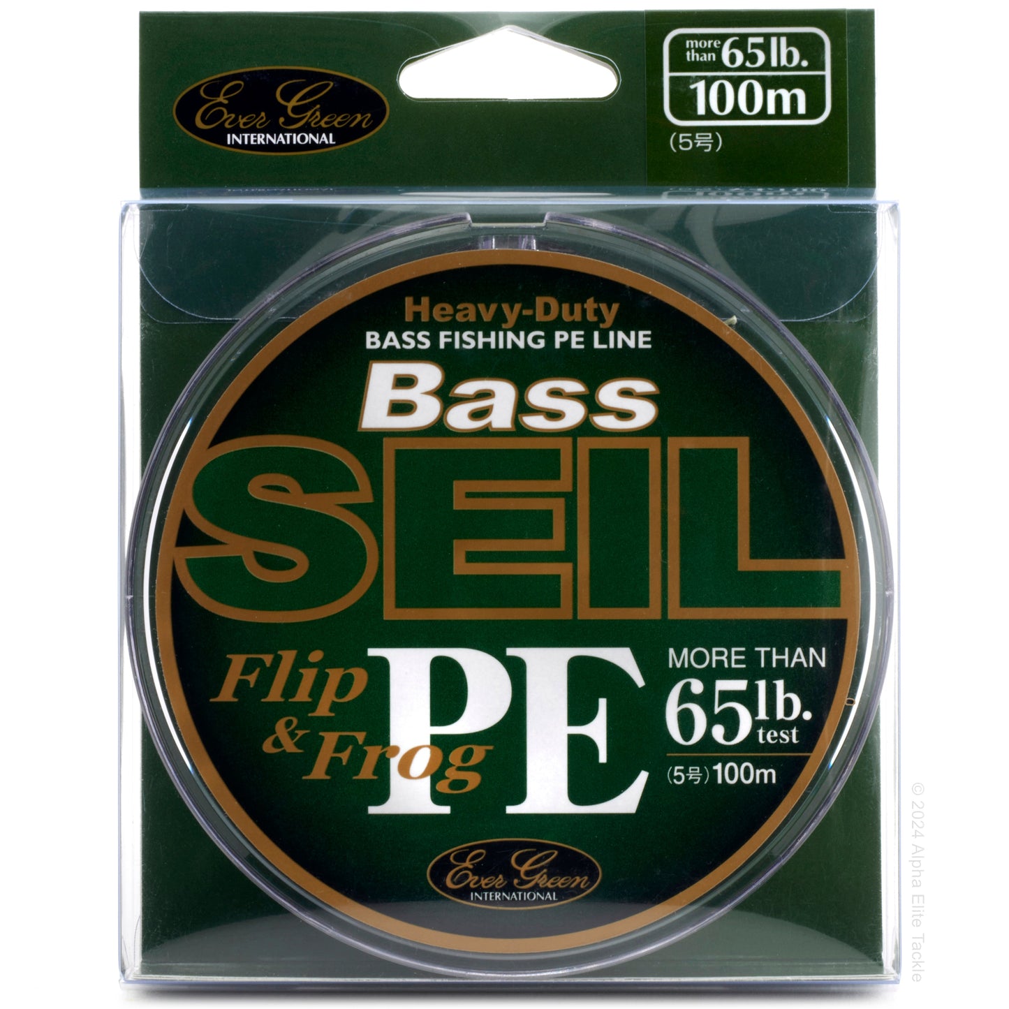 Evergreen Bass SEIL Flip and Frog PEx8 Braid Fishing line package 65lb