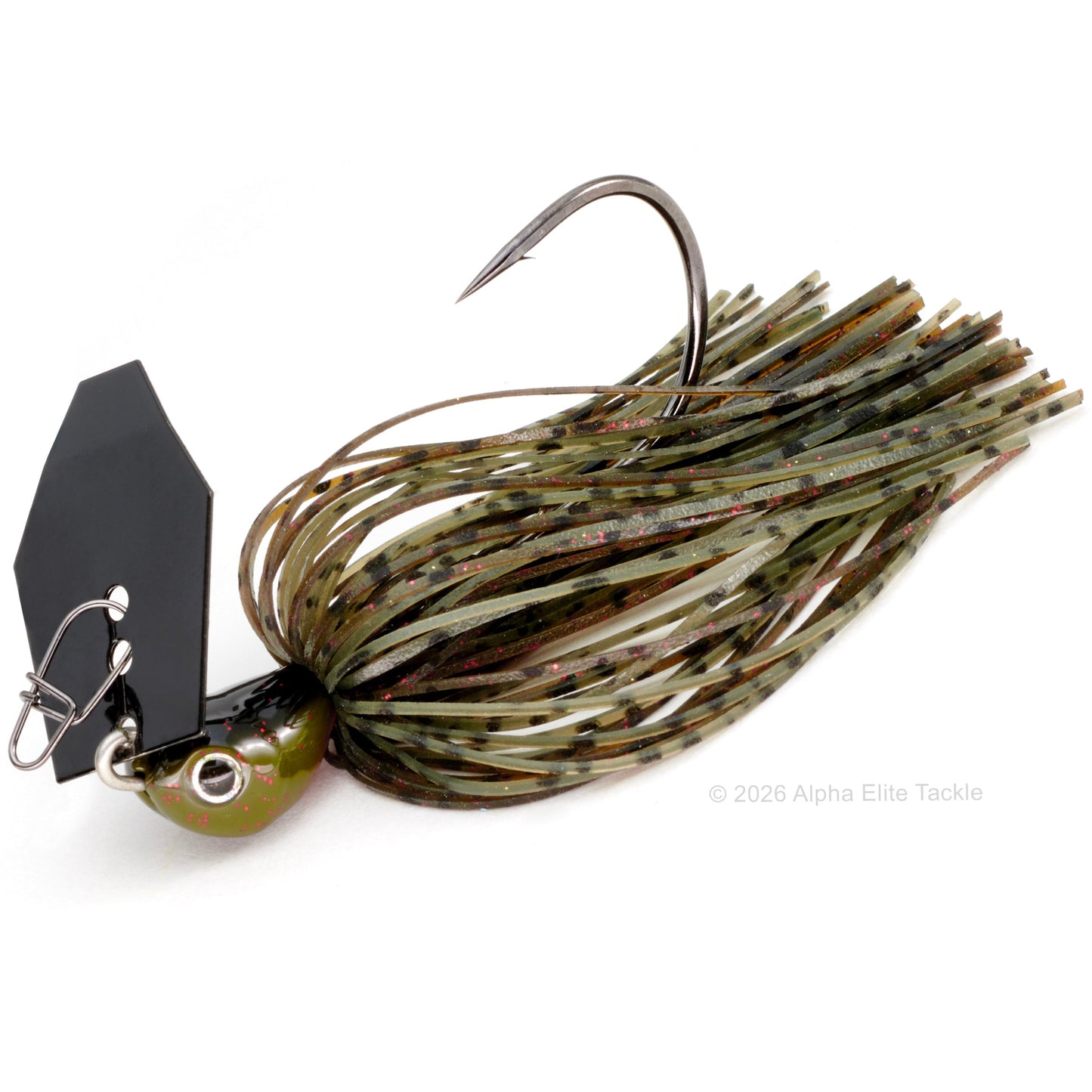 Evergreen jack hammer with a green pumpkin blade and a green pumpkin skirt with red Flake