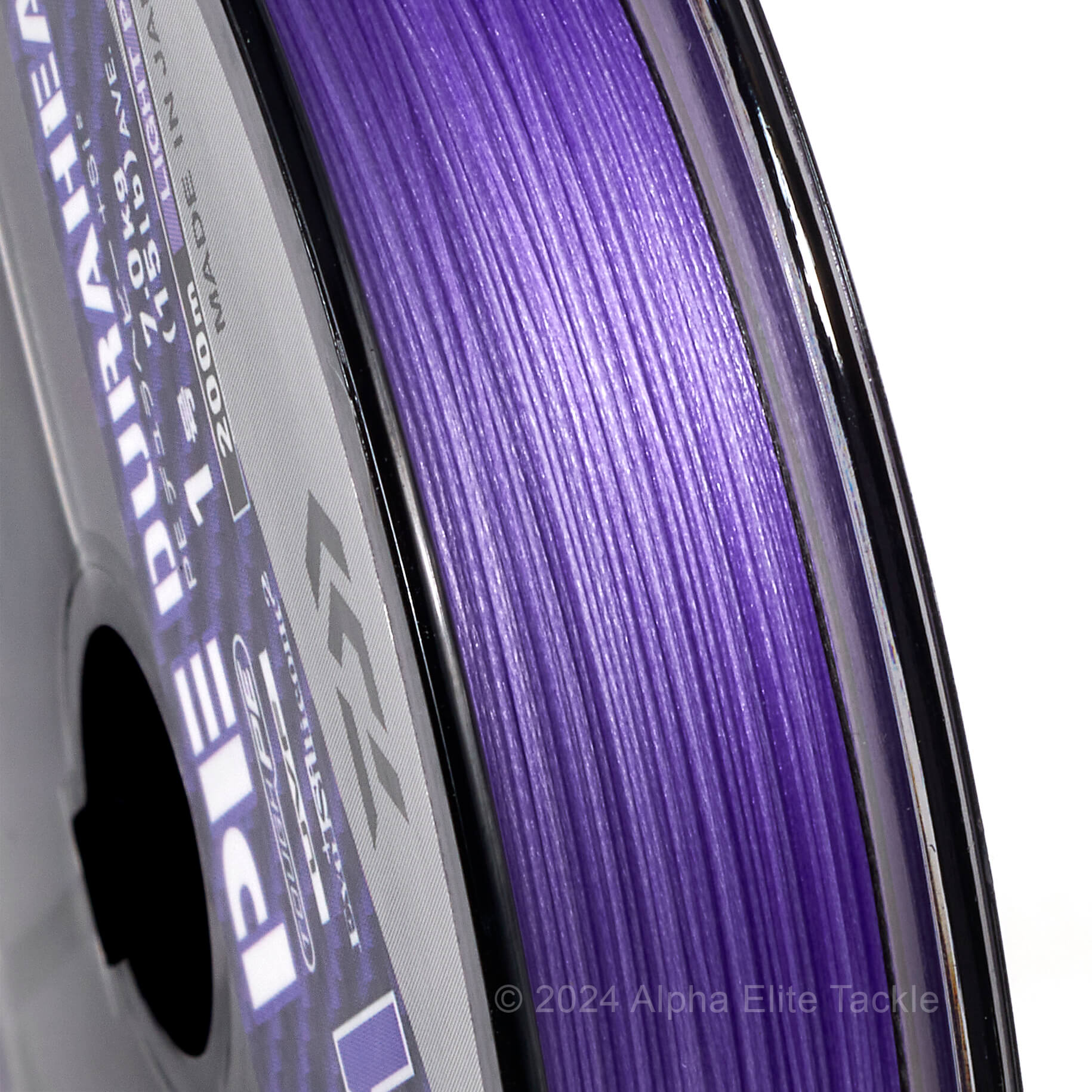Daiwa Dura Heavy Sinking Braided Fishing line in the color purple.