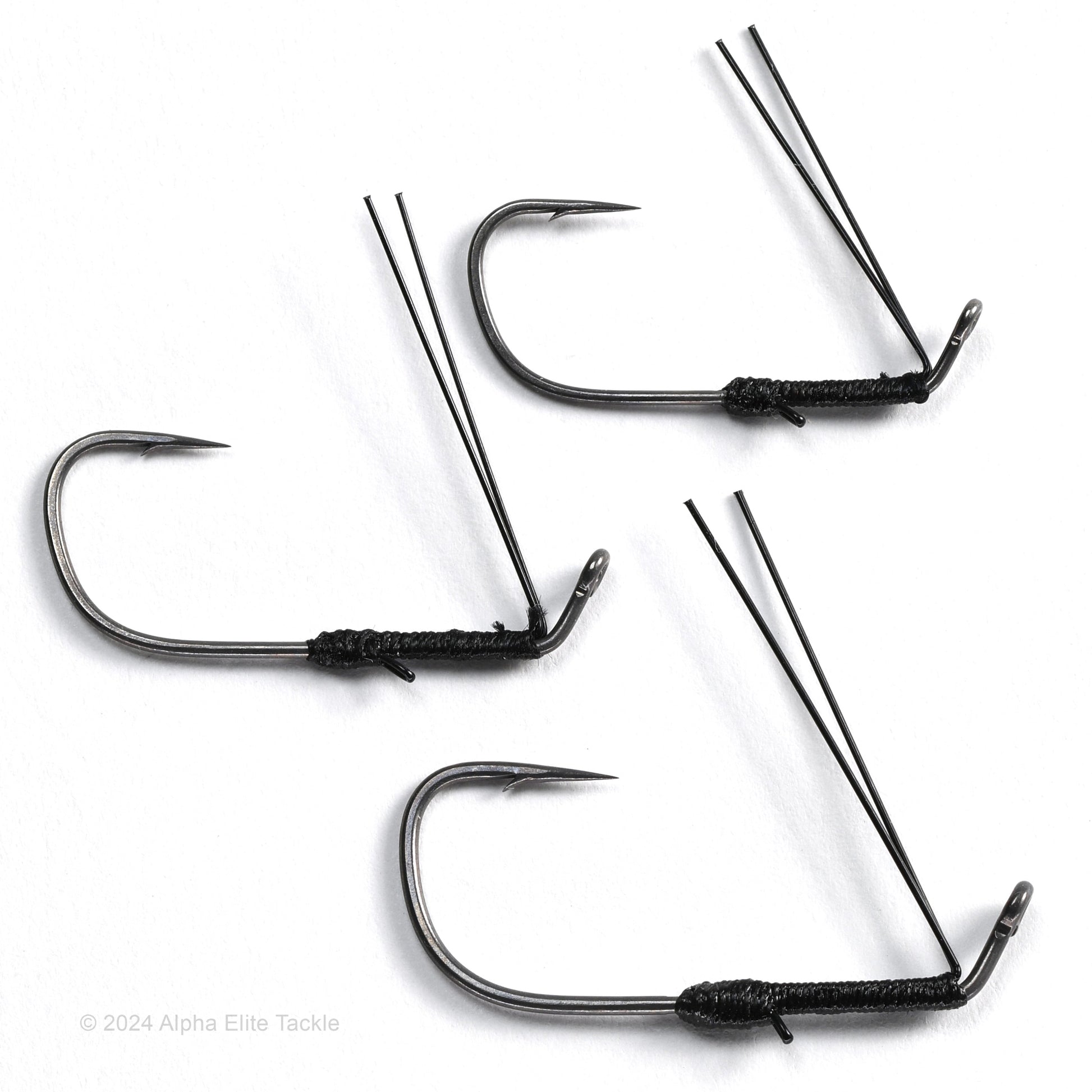 Close up of Decoy 153FF Hover Shot Strolling Hooks on white background