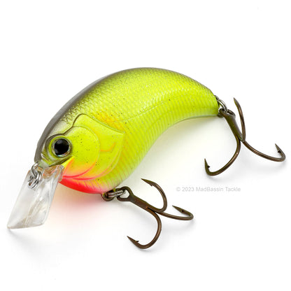 Deps Evoke 1.2 Squarebill Crankbait in the color Gun Metal Chart Glitter on a white background