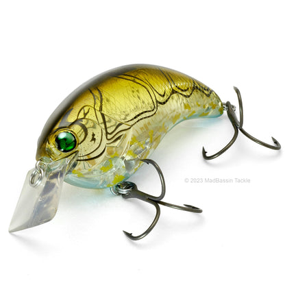 Deps Evoke 1.2 Squarebill Crankbait in the color Olive Craw on a white background