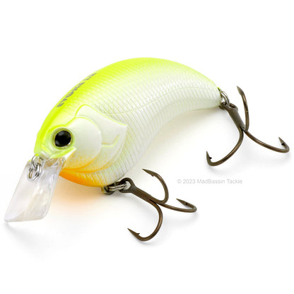 Deps Evoke 1.2 Squarebill Crankbait in the color Pearl Chart on a white background