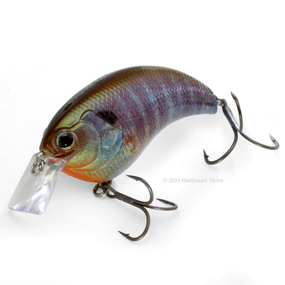 Deps Evoke 1.2 Squarebill Crankbait in the color Real Bluegill on a white background