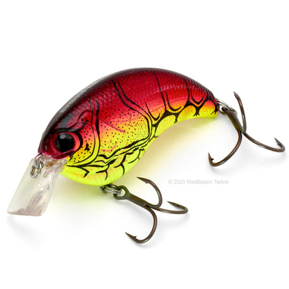 Deps Evoke 1.2 Squarebill Crankbait in the color red craw chart belly on a white background