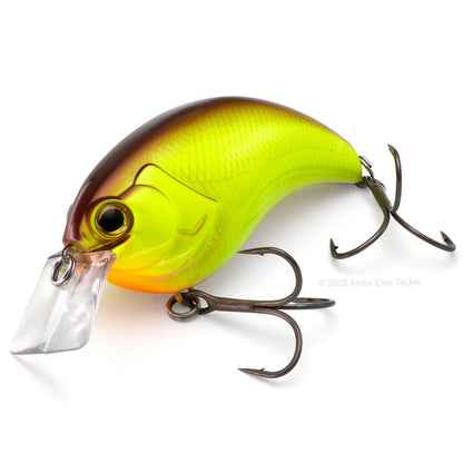 Deps Evoke 2.0 Squarebill Crankbait in the color Brown Back Chart on a white background