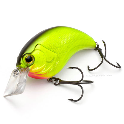 Deps Evoke 2.0 Squarebill Crankbait in the color Gun Metal Chart Glitter on a white background