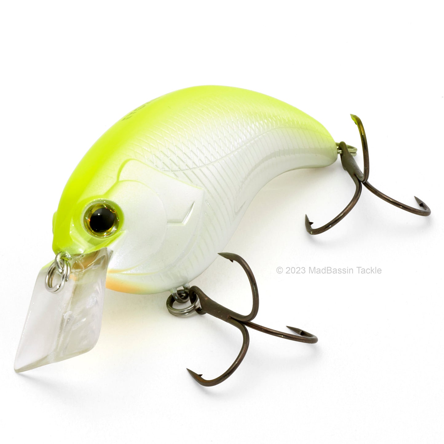 Deps Evoke 2.0 Squarebill Crankbait in the color Pearl Chart Shad in on a white background