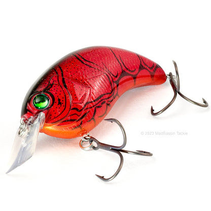 Deps Evoke 2.0 Squarebill Crankbait in the color Red Craw in on a white background