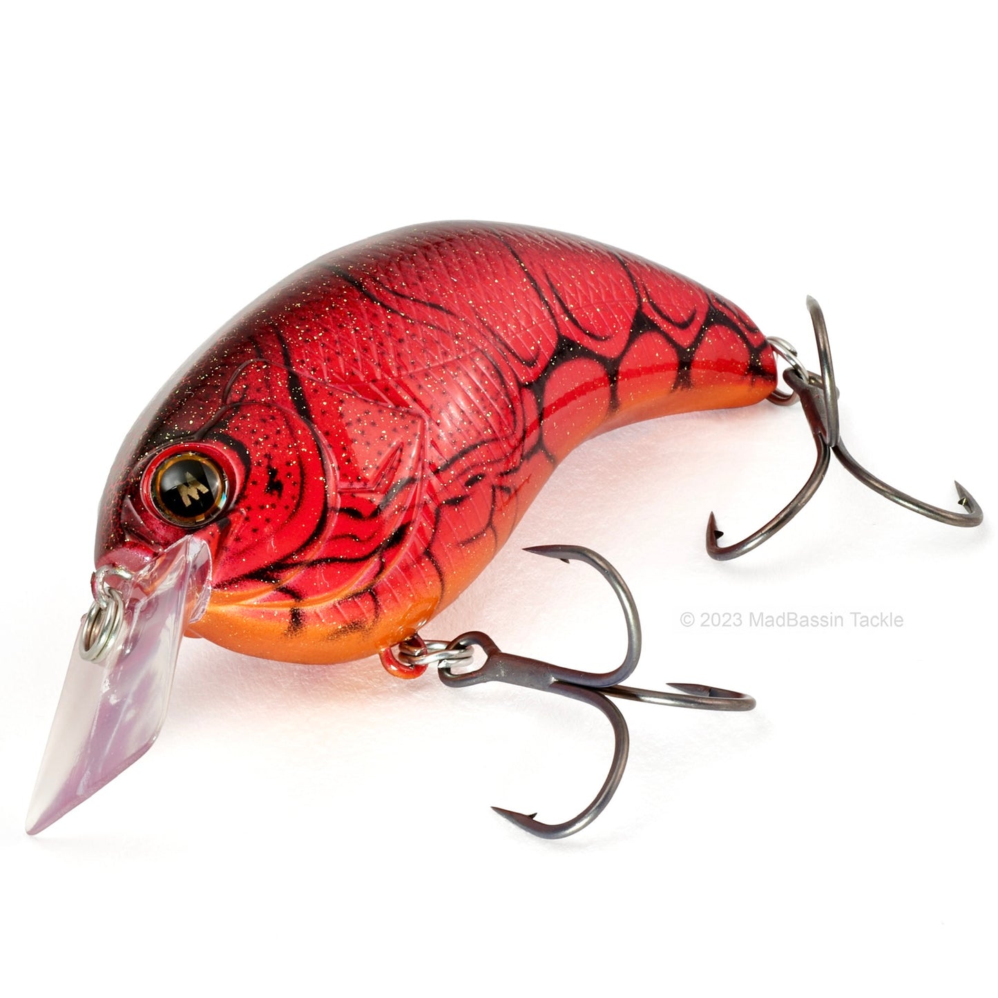 Deps Evoke 2.0 Squarebill Crankbait in the color UV Hidden Red Craw in on a white background