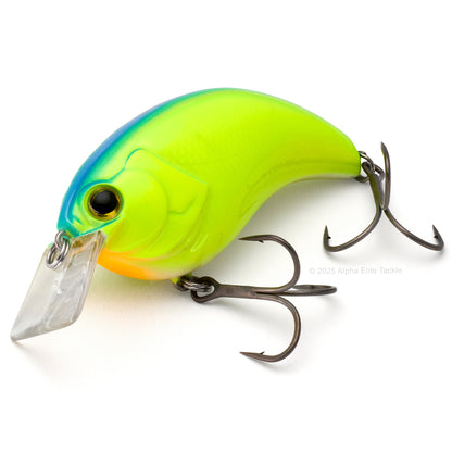 Deps Evoke 2.0 Squarebill Crankbait in the color Blue Back Chart on a white background