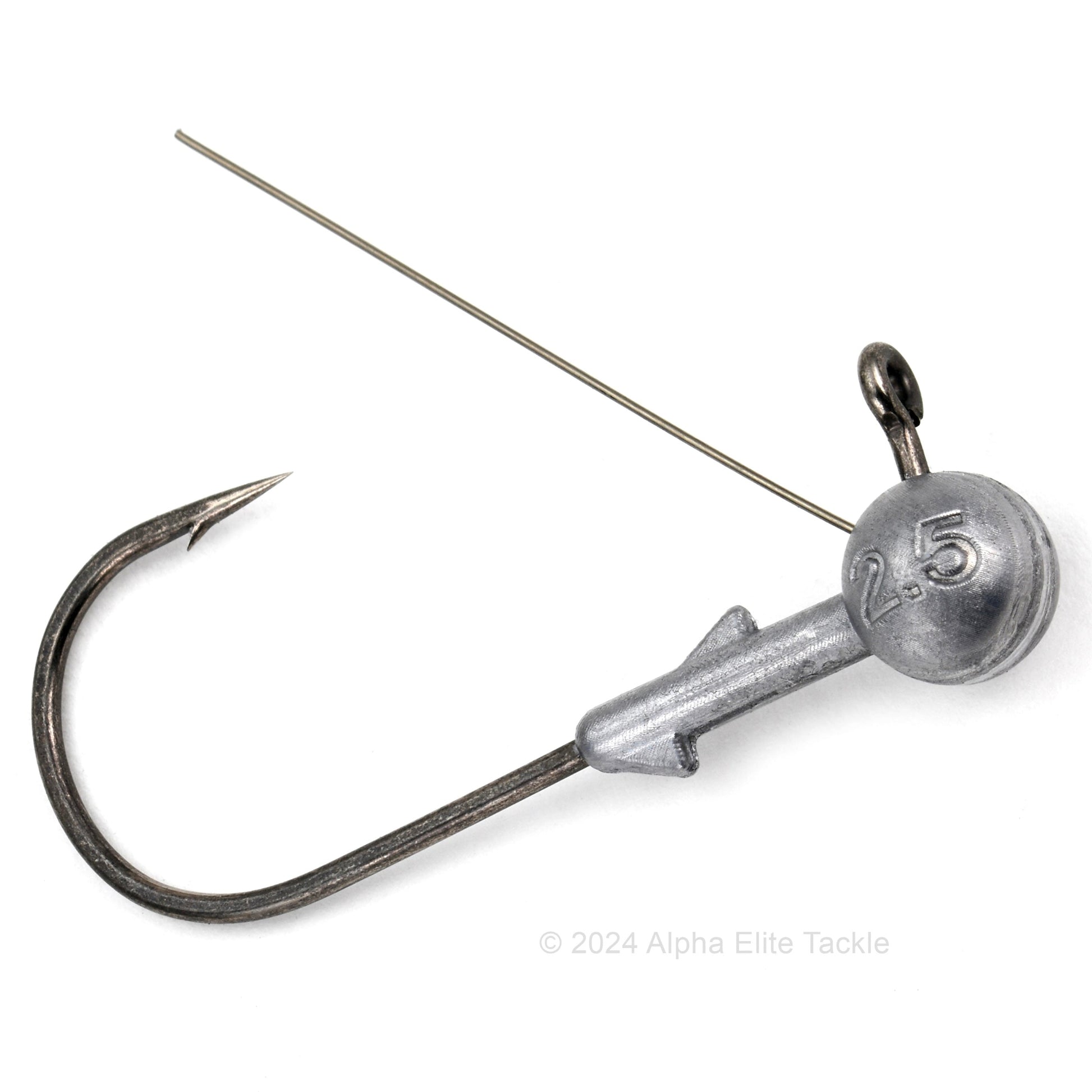 Close up of one Deps Midst Jig Heads on a white background