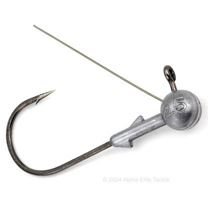 Close up of one Deps Midst Jig Heads on a white background