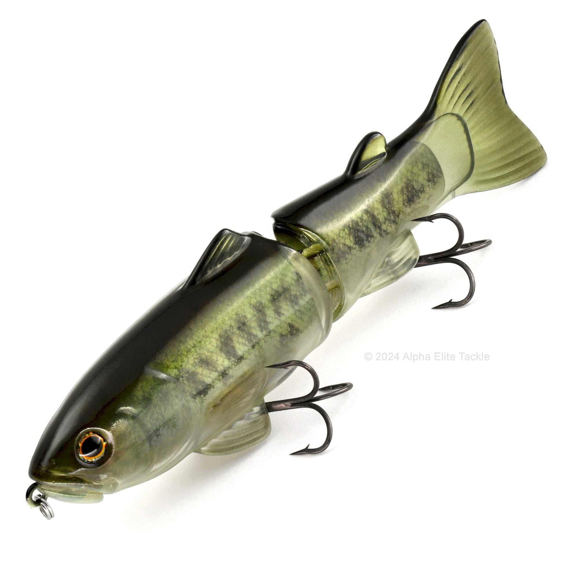 Deps New Slide Swimmer 145SS Swimbait in the color largemouth on a white background
