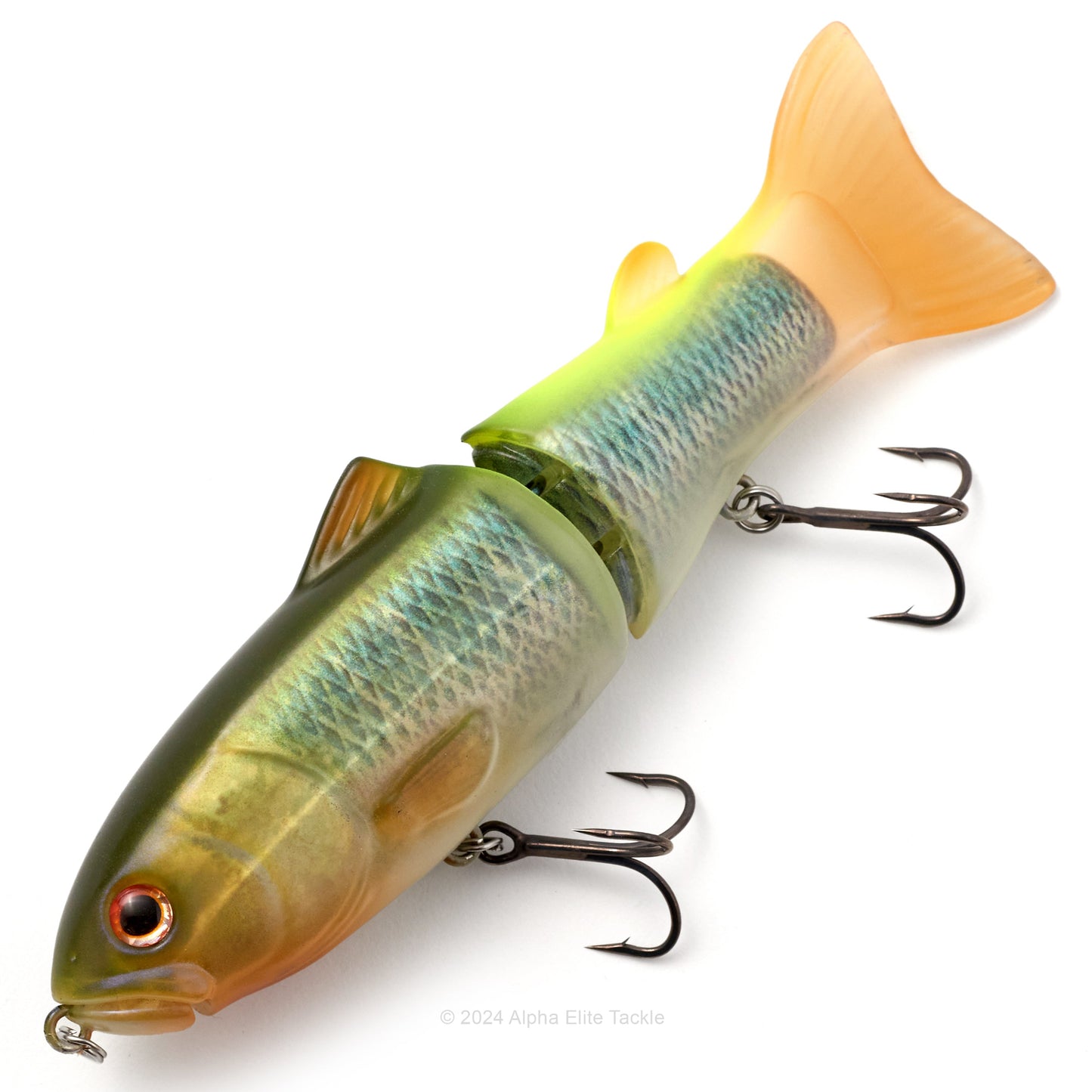 Deps New Slide Swimmer 145SS Swimbait in the color real keta hasu on a white background