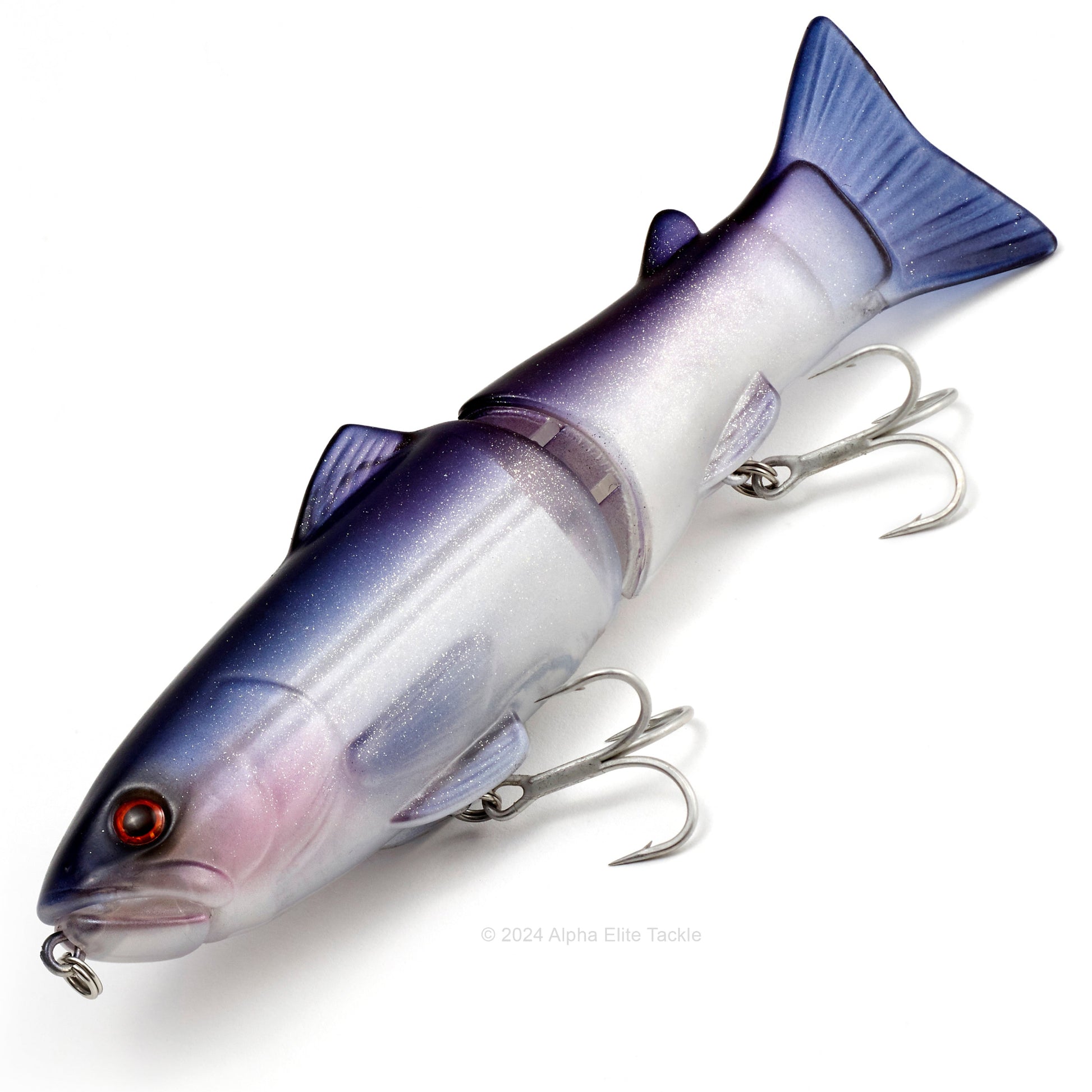Deps New Slide Swimmer 175SS Swimbait in the color Pro Blue Shiner on a white background