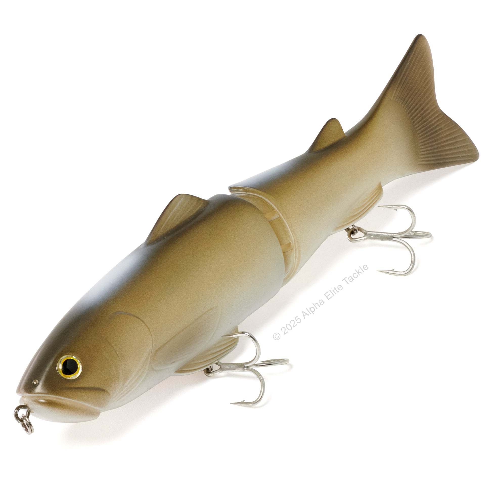 Close up of the Deps New Slide Swimmer 250 Slow Sinking Swimbait in the color Wild Carp on white background