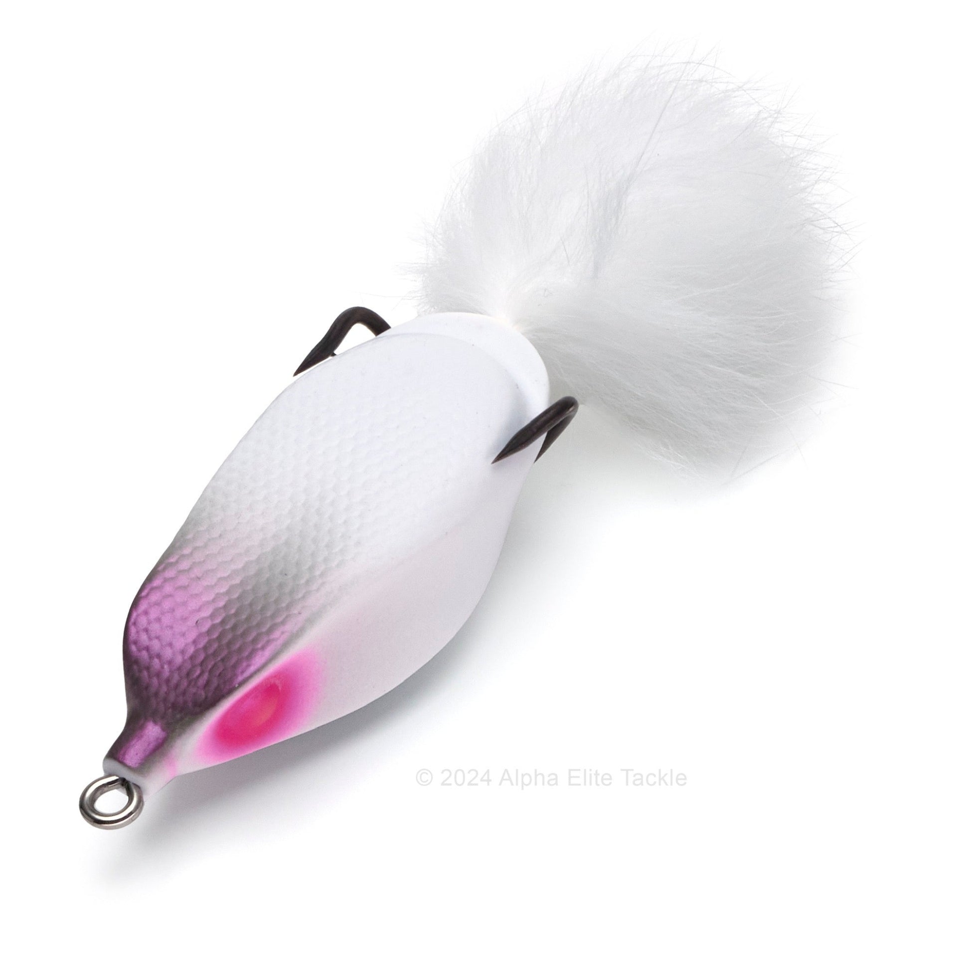 Close up of the Deps Slither K Hollow Body Frog in the color Bone Crackle on white background.