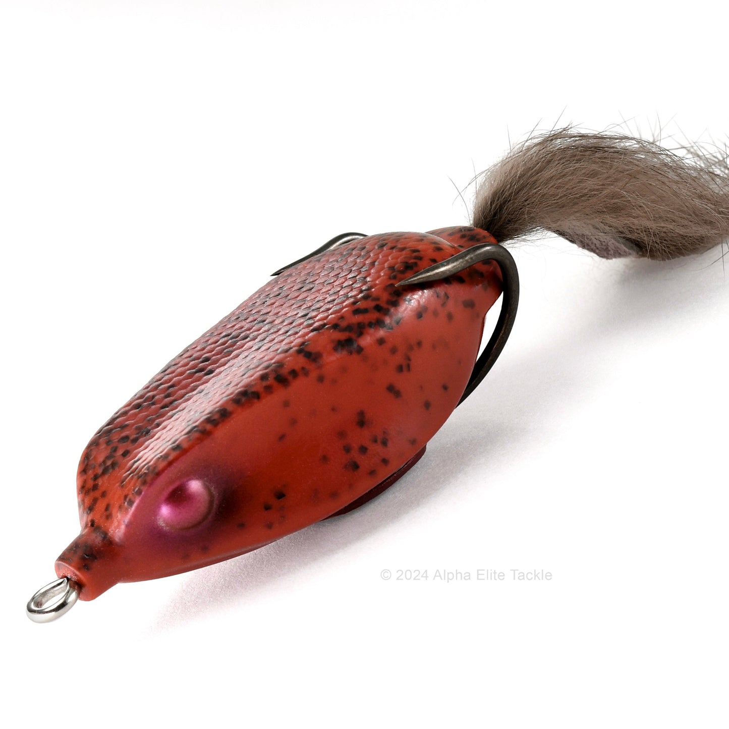 Close up of the Deps Slither K Hollow Body Frog in the color Japanese Brown Frog on white background.