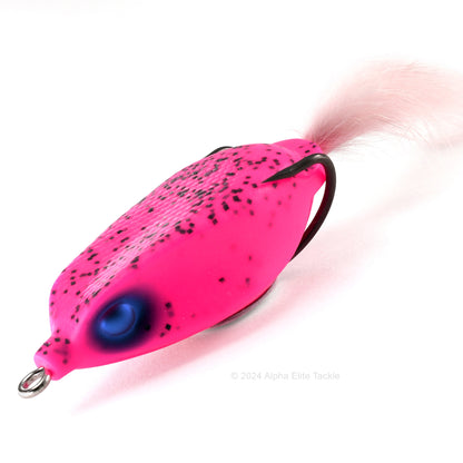 Close up of the Deps Slither K Hollow Body Frog in the color Pink Pepper on white background.