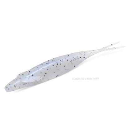 Deps Sakamata Shad in the color Blue Glimmer #128 on a white backgound
