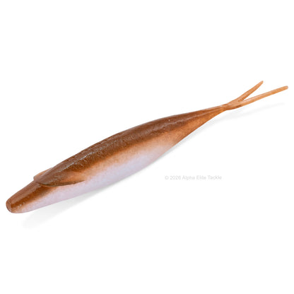 Deps Sakamata Shad in the color RR Wakasagi #161 on a white backgound