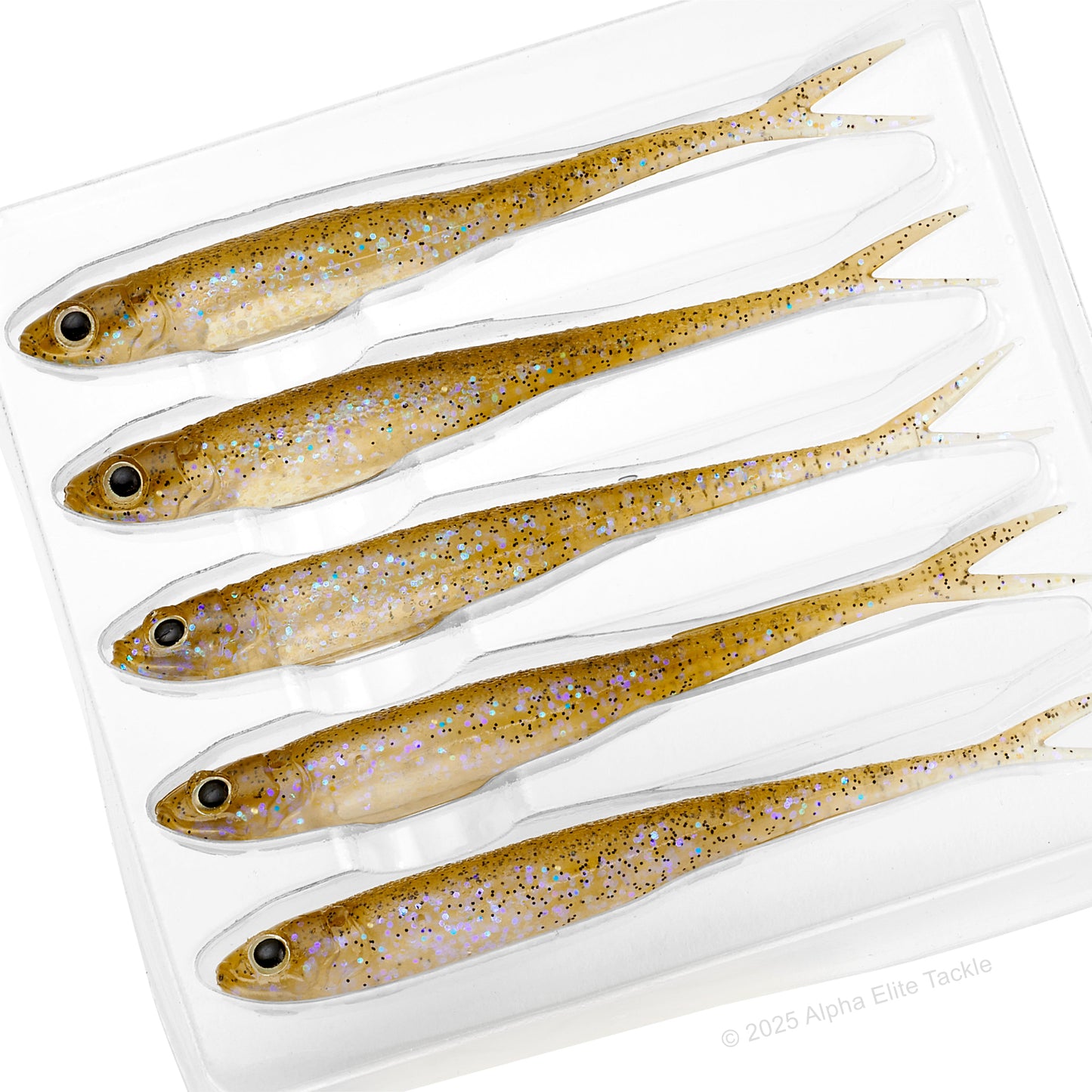 Close up of the Engine Like 3.0 Strolling Minnow in the color Appeal Wakasagi on a white background.