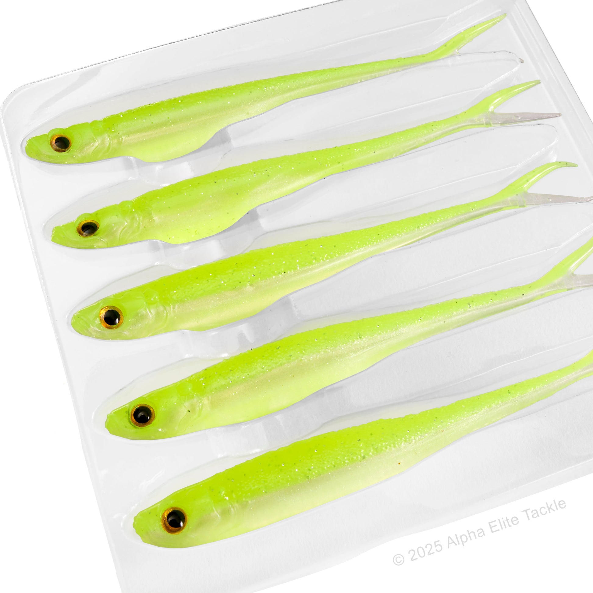 Close up of the Engine Like 3.0 Strolling Minnow in the color Site Chart on a white background.