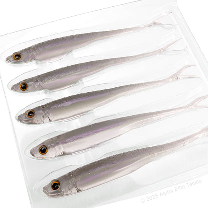 Close up of the Engine Like 3.0 Strolling Minnow in the color TLB on a white background.
