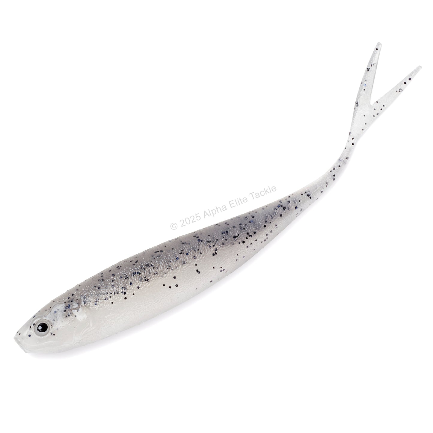 Close up of the Engine Like Five Strolling Minnow in the color Clear Choice on a white background.