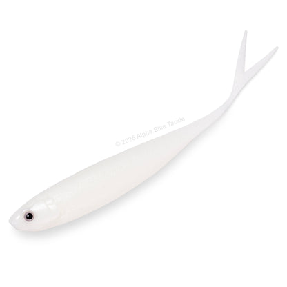 Close up of the Engine Like Five Strolling Minnow in the color White on a white background.