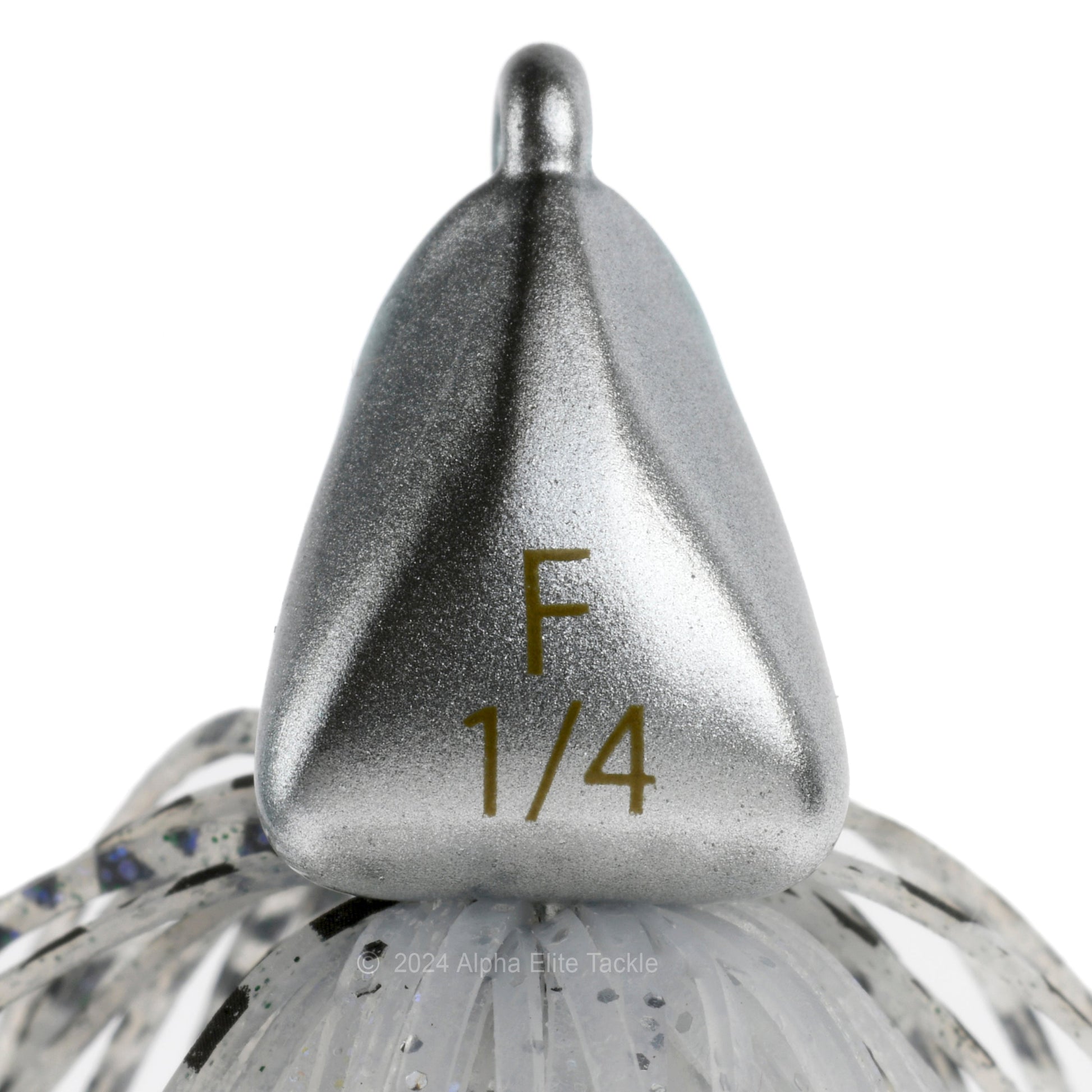 Close up of the bottom of the head of the Evergreen Grass Ripper Jig