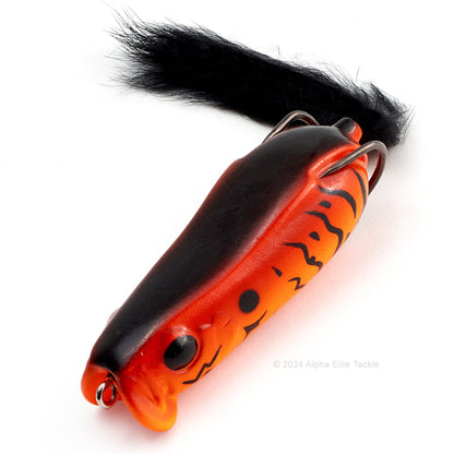 Close up of the Evergreen Showerblows Softshell SS 77 Hollow Body Frog in the color Fire Craw
