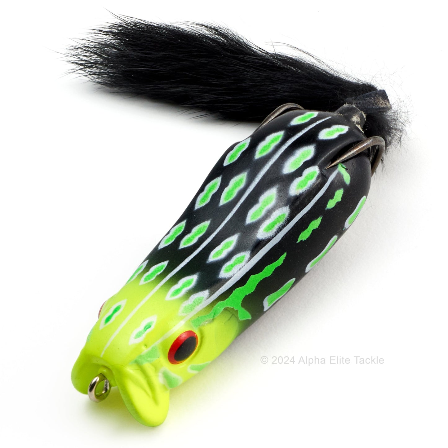Close up of the Evergreen Showerblows Softshell SS 77 Hollow Body Frog in the color MoDo CH
