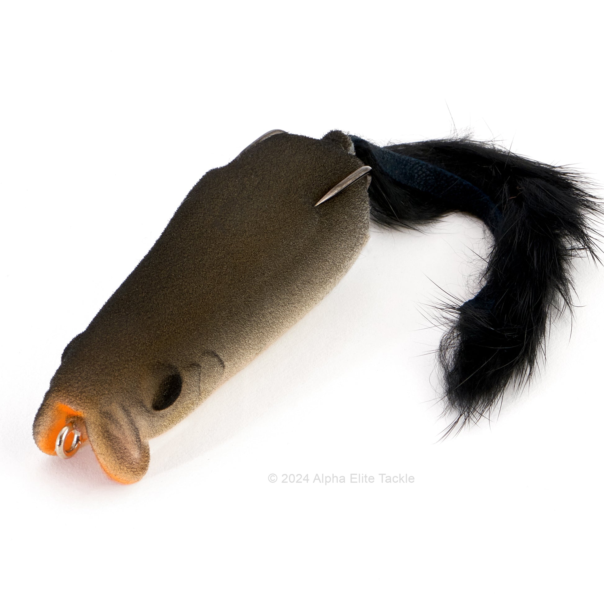 Close up of the Evergreen Showerblows Softshell SS 77 Hollow Body Frog in the color Brown Rat
