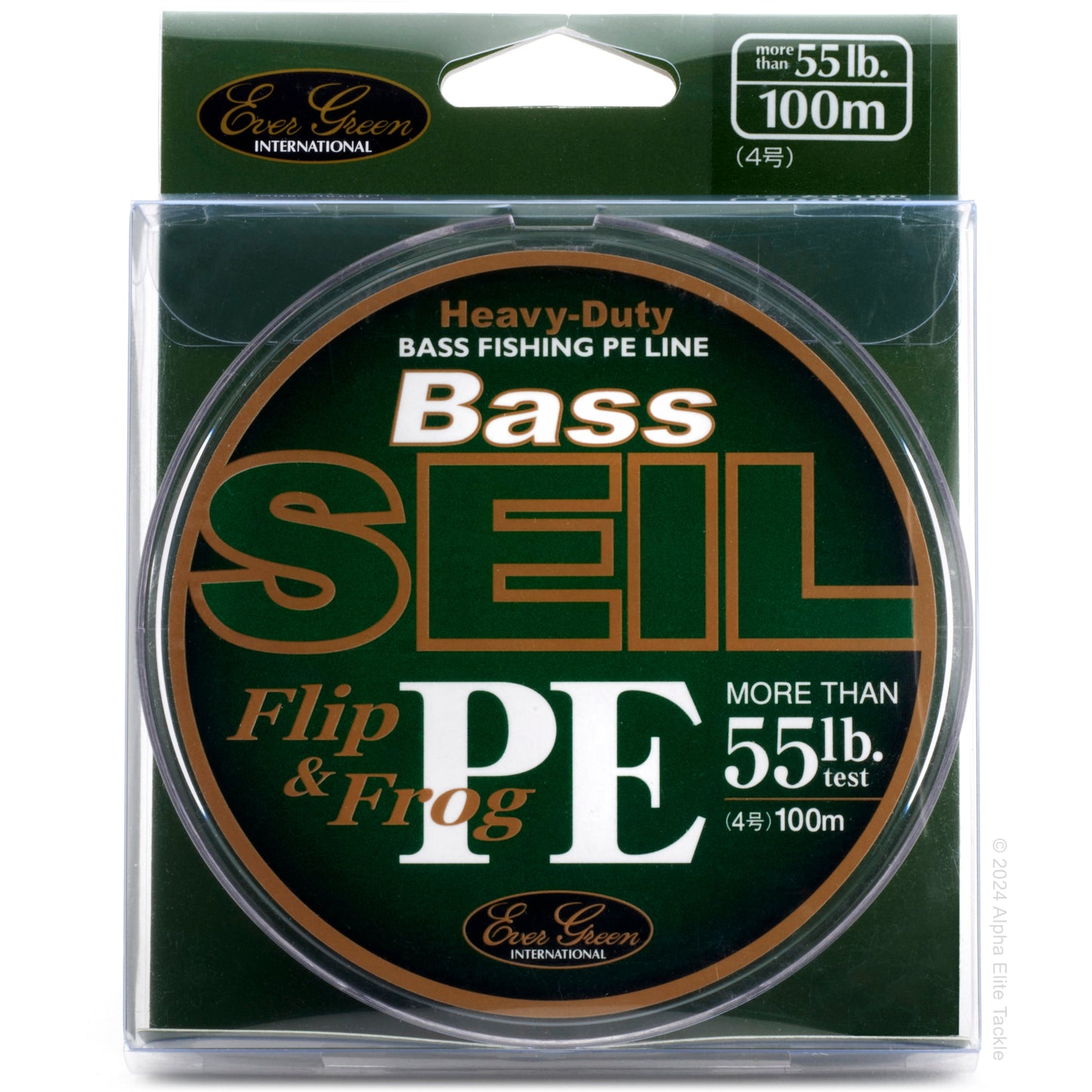 Evergreen Bass SEIL Flip and Frog PEx8 Braid Fishing line package 55lb