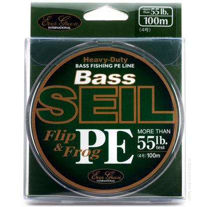 Evergreen Bass SEIL Flip and Frog PEx8 Braid Fishing line package 55lb