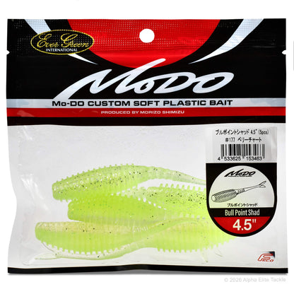 Package of the Evergreen Bull Point Shad in the color Berry Chart with black and silver glitter