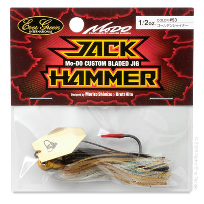 Packaged Jack Hammer fishing lure with branding on the packaging