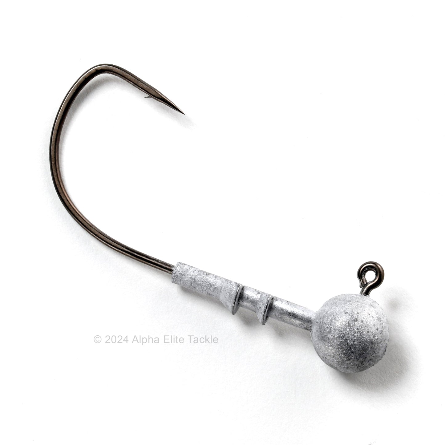 Close up of the Gamakatsu Horizon Head LG Strolling Jig Head on a white background