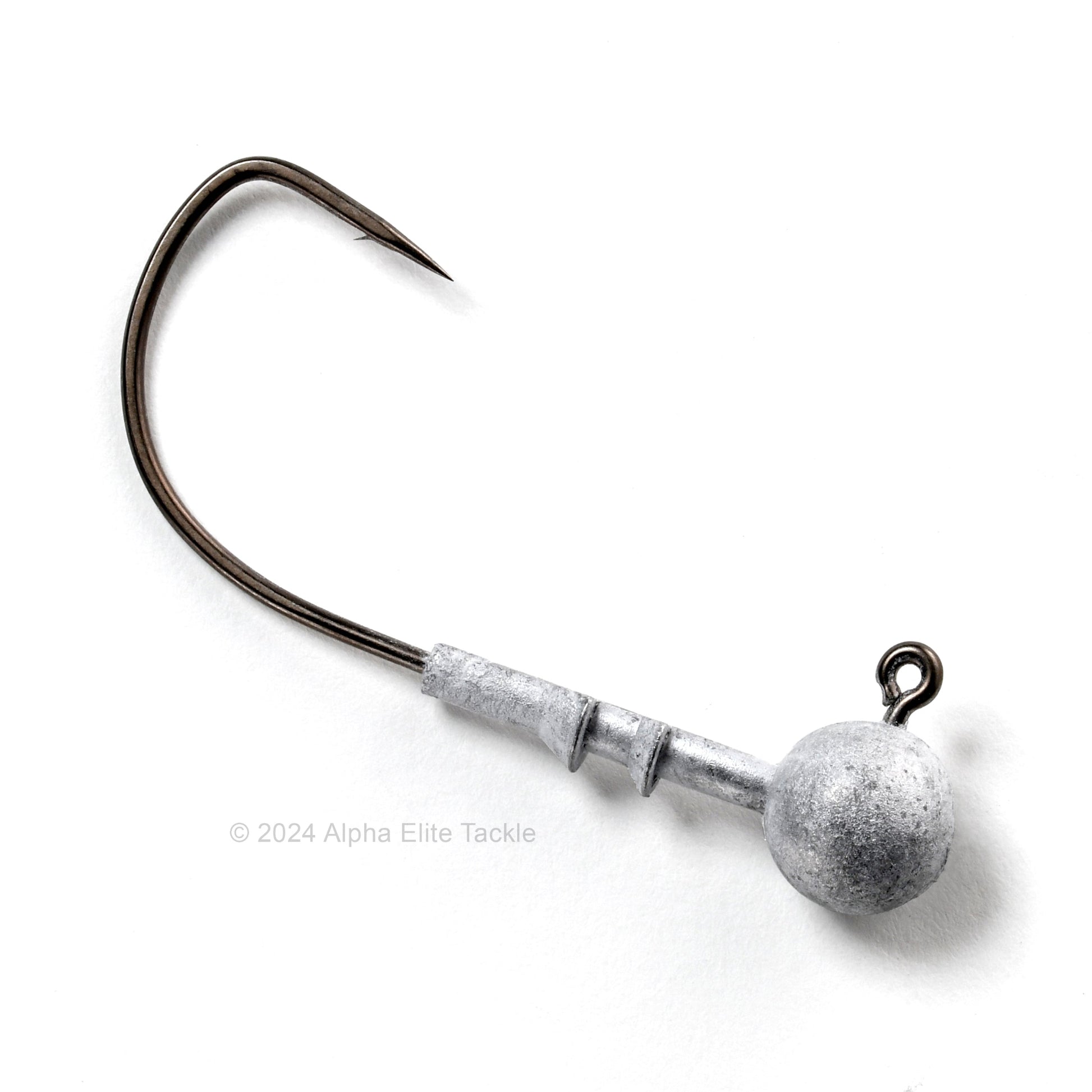 Close up of the Gamakatsu Horizon Head LG Strolling Jig Head on a white background