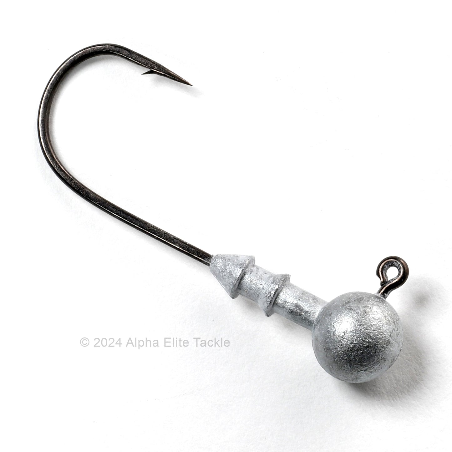 Close up of the Gamakatsu Horizon Head Strolling Jig Head on a white background