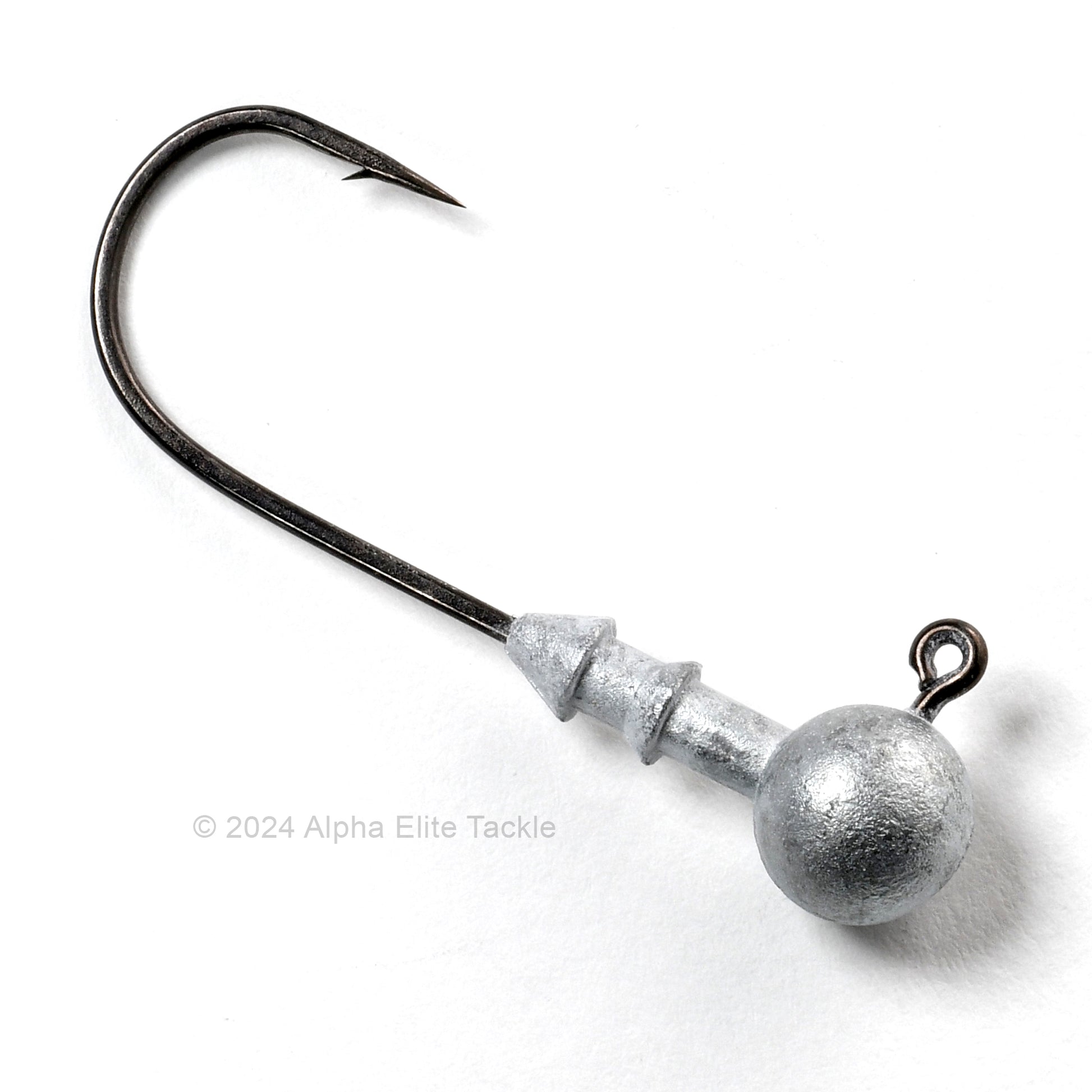 Close up of the Gamakatsu Horizon Head Strolling Jig Head on a white background