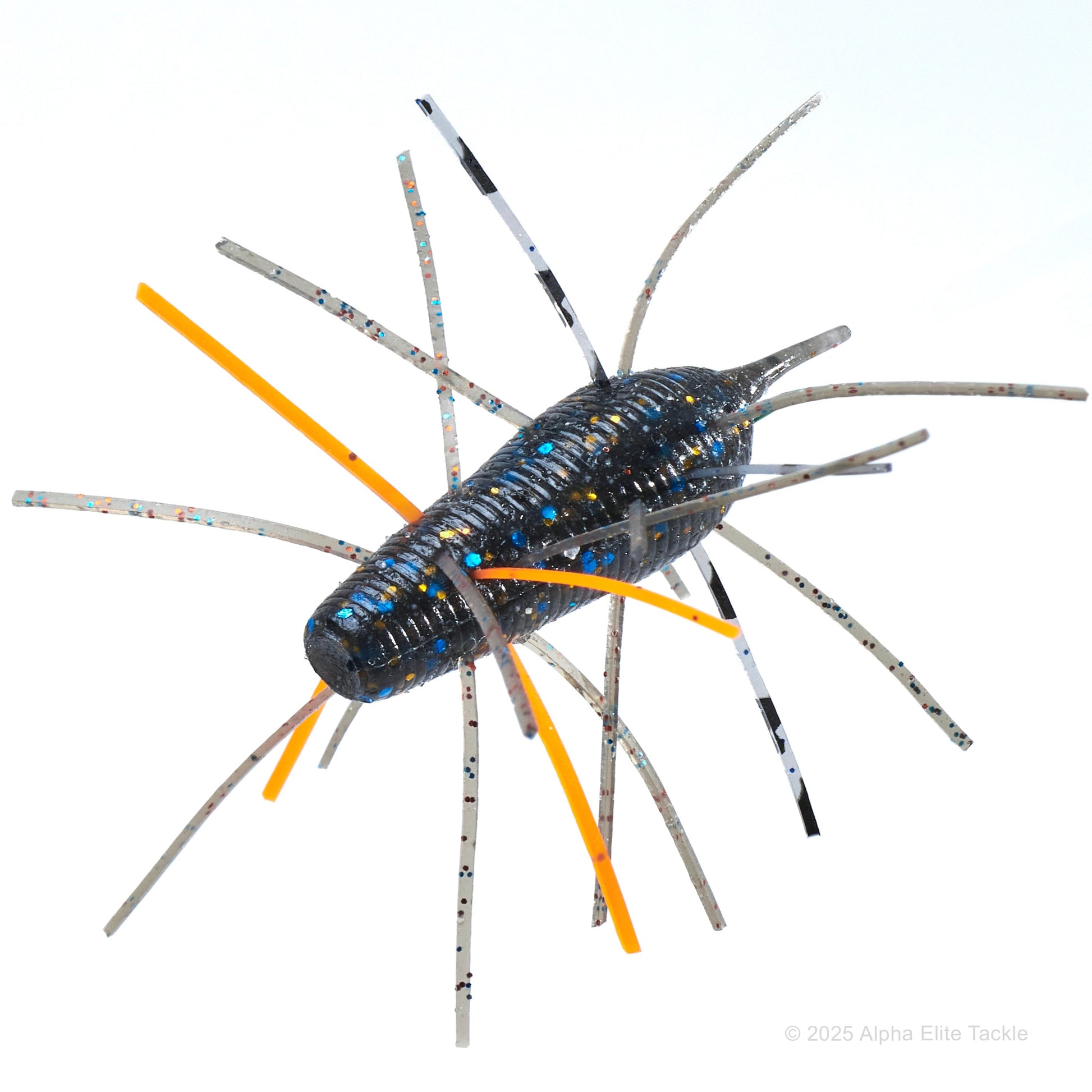 Close up of the Geecrack Imo Kemushi in the color Gill Bug on a white background.
