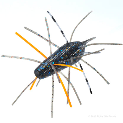 Close up of the Geecrack Imo Kemushi in the color Gill Bug on a white background.
