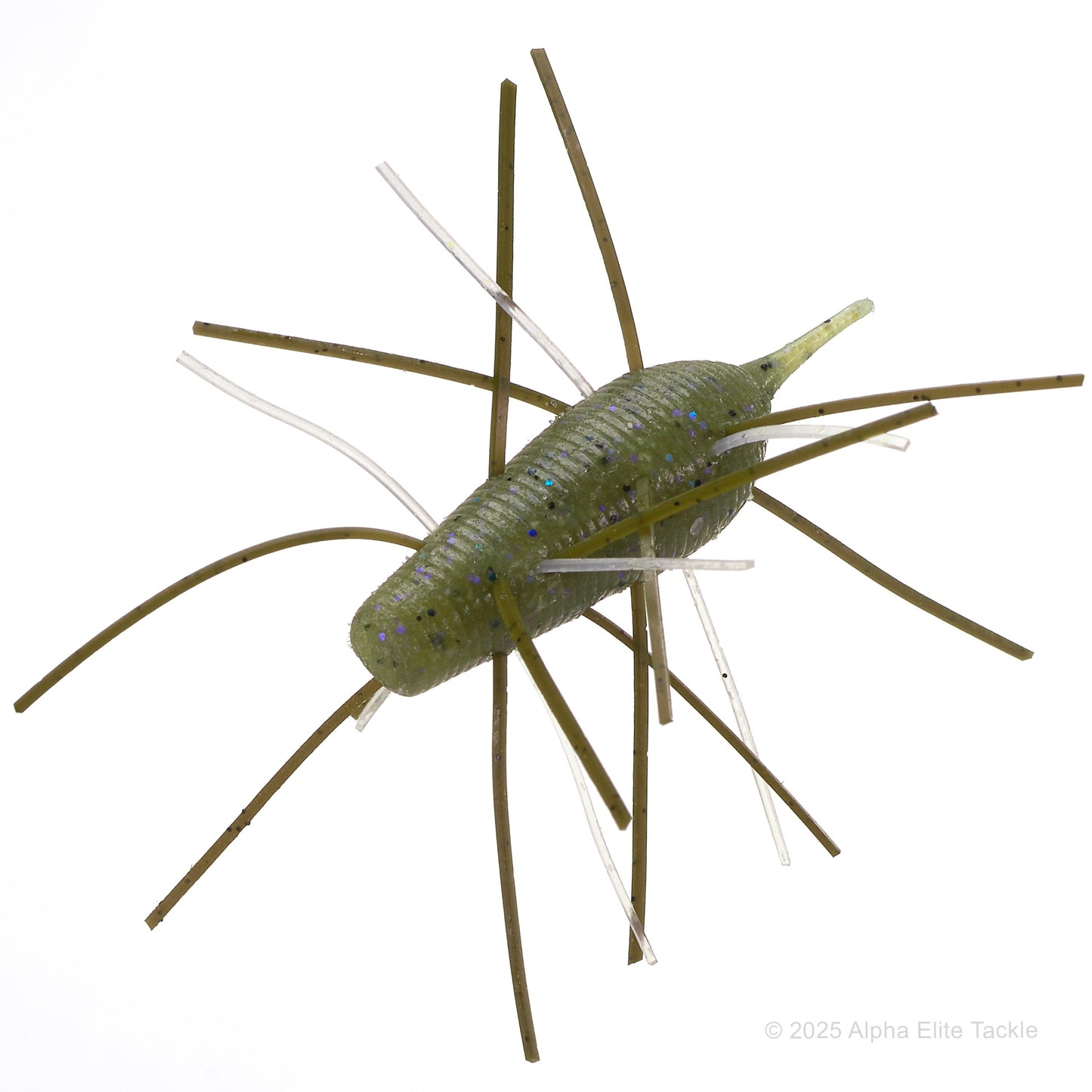 Greecrack Imo Kemushi Creature soft plastic bait in the color tagame on a white background