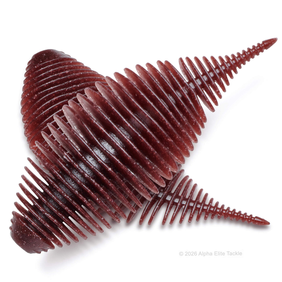 Soft plastic gill bait in the color Scuppernong of the GreeCrack Bellows Gill